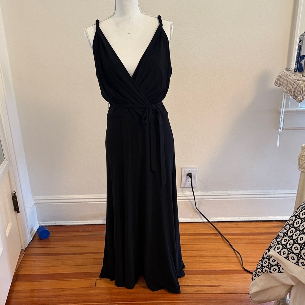 Jones New York Elegant Black Ankle Length Dress